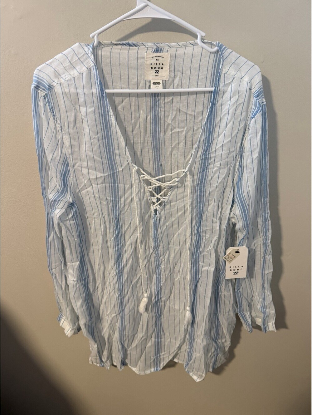 billabong Baithing Suit Cover Size Large New With Tags